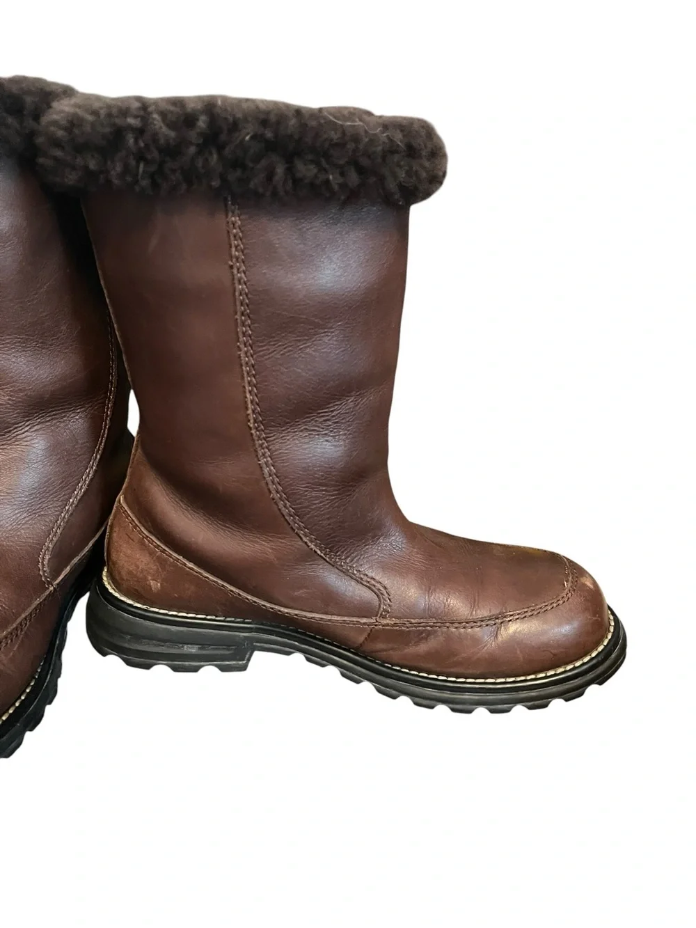 Authentic UGG Australia Brown Leather Boots
